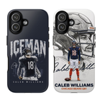 2 Style Caleb Williams Chicago Bears QB1 Inspire custom Sport Phone Case Collection for iPhone 17-11, Samsung S25-S21