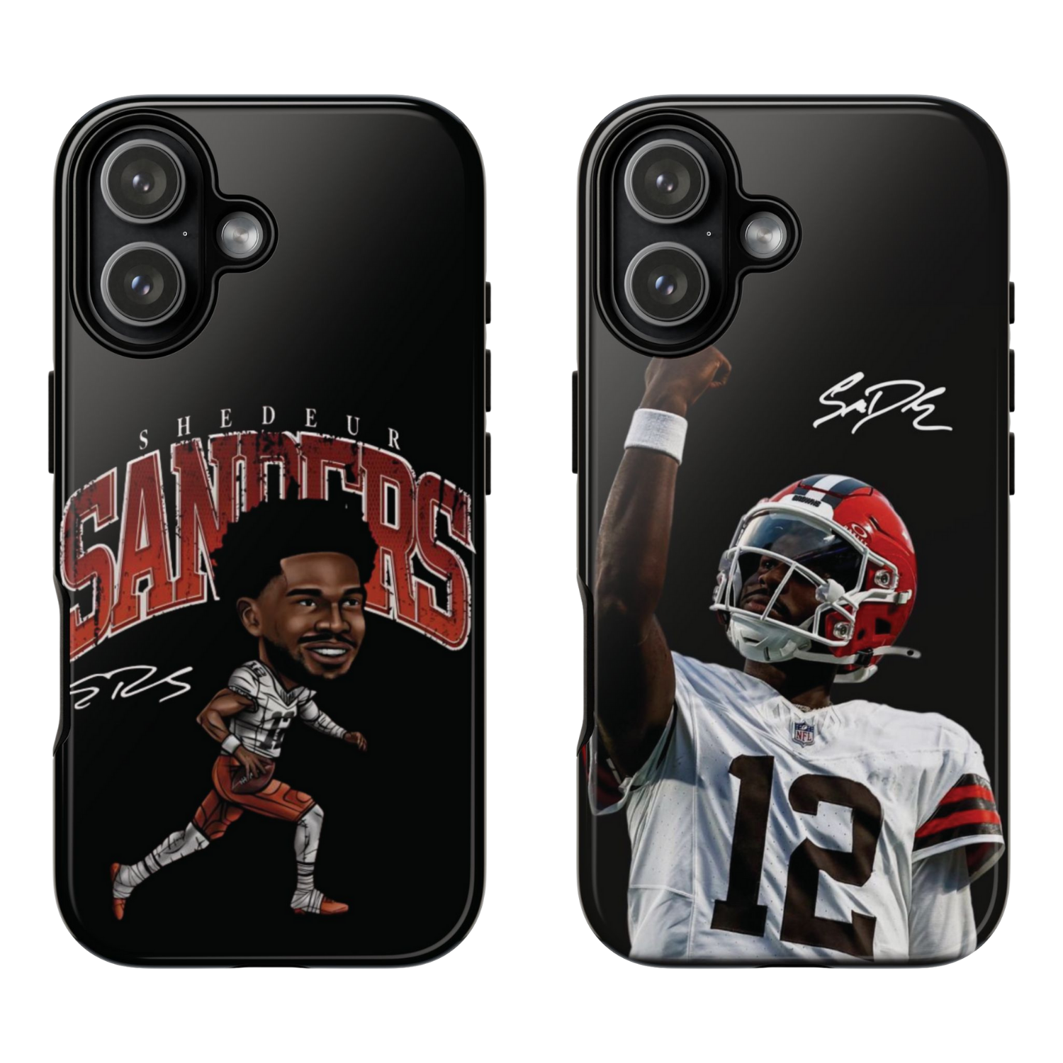 2 Style Shedeur Sanders Football Player Colorado Buffaloes Inspire custom Sport Phone Case Collection for iPhone 17-11, Samsung S25-S21
