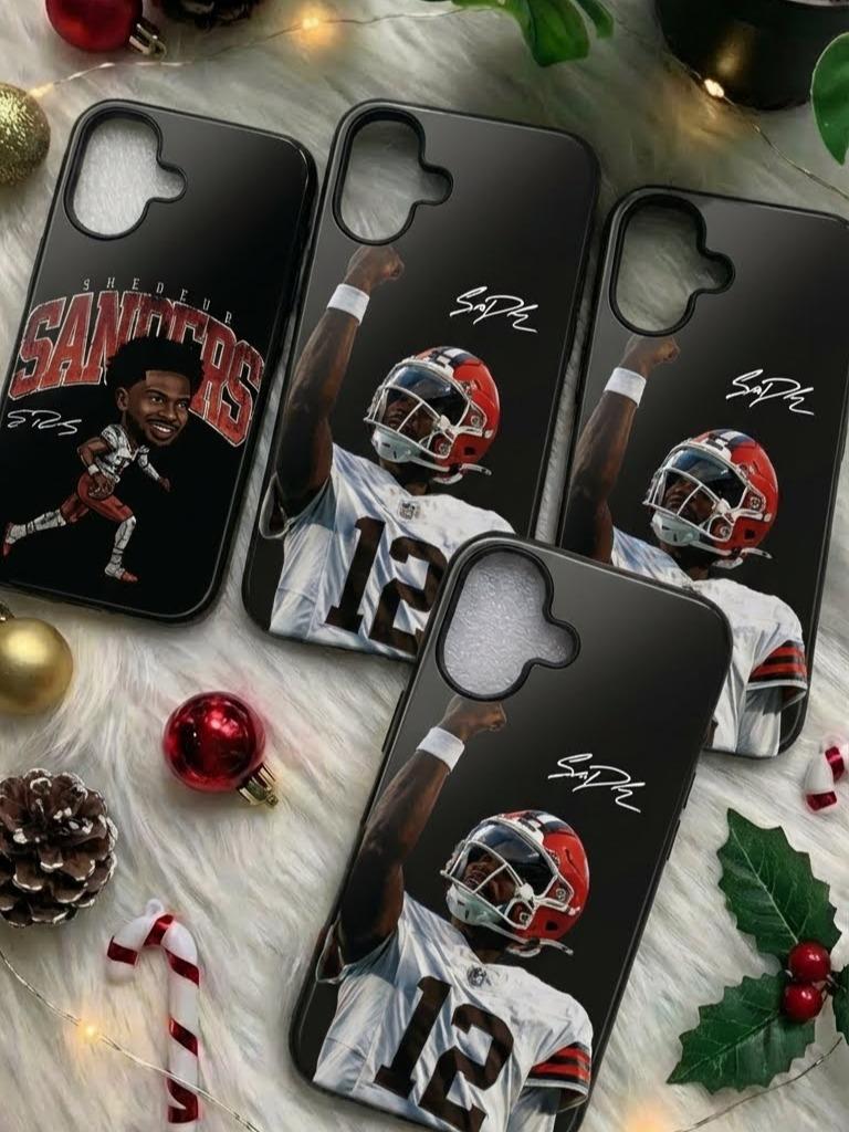 2 Style Shedeur Sanders Football Player Colorado Buffaloes Inspire custom Sport Phone Case Collection for iPhone 17-11, Samsung S25-S21