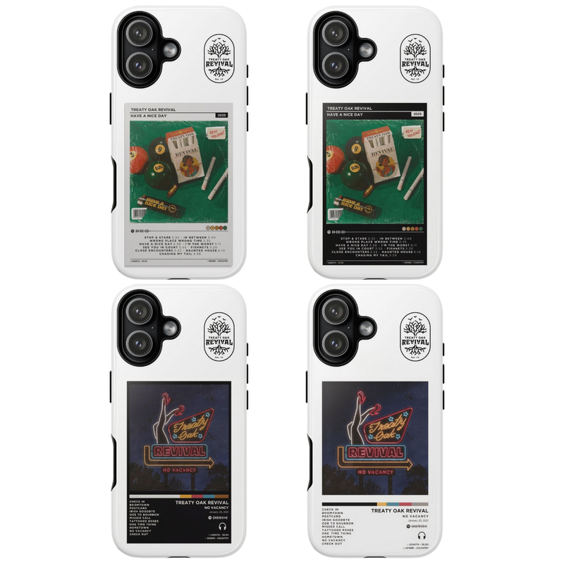 4 Style Treaty Oak Revival Inspire custom Artist Phone Case Collection for iPhone 17-11, Samsung S25-S21