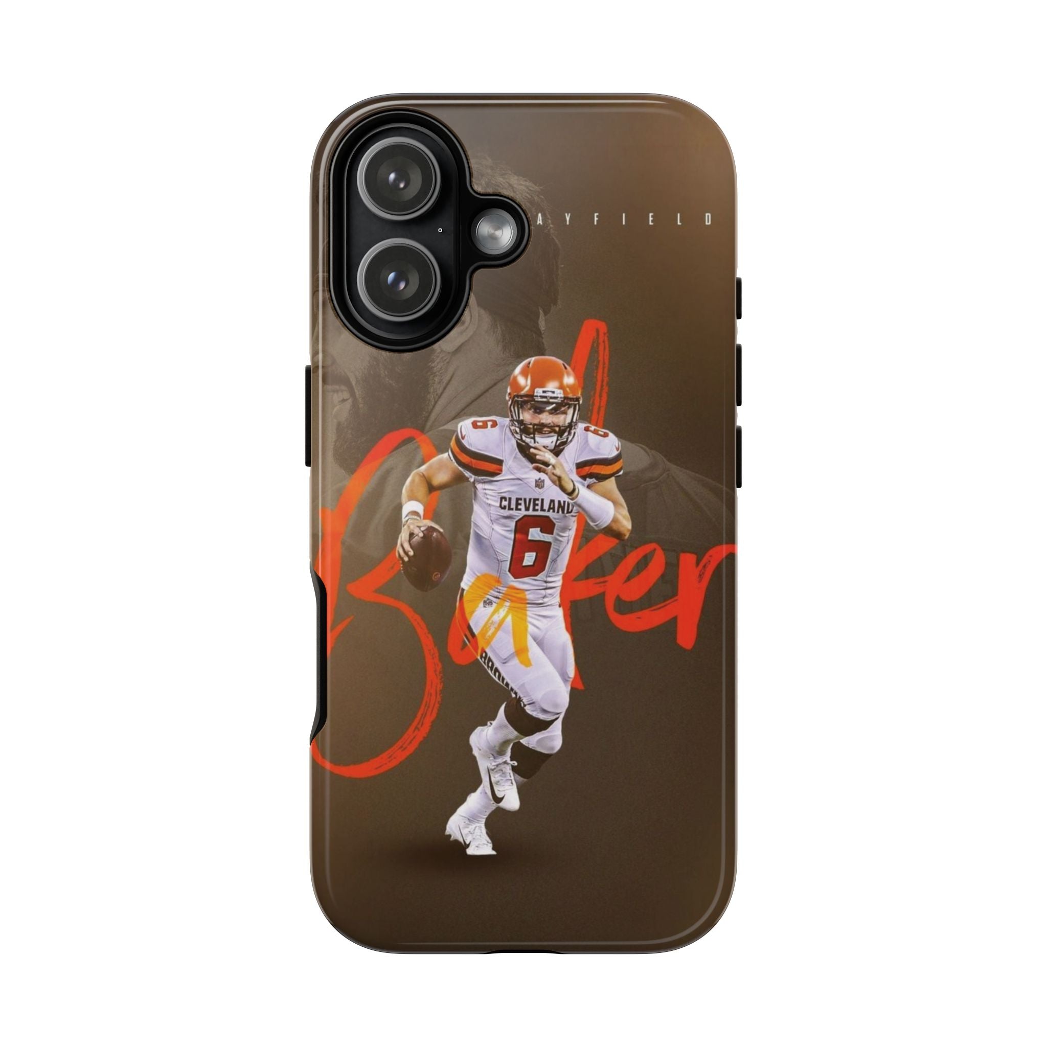 4 Style Baker Mayfield Football Player NFL Inspire custom Sport Phone Case Collection for iPhone 17-11, Samsung S25-S21
