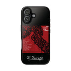 4 Style 21 Savage Rapper Inspire custom Artist Phone Case Collection for iPhone 17-11, Samsung S25-S21