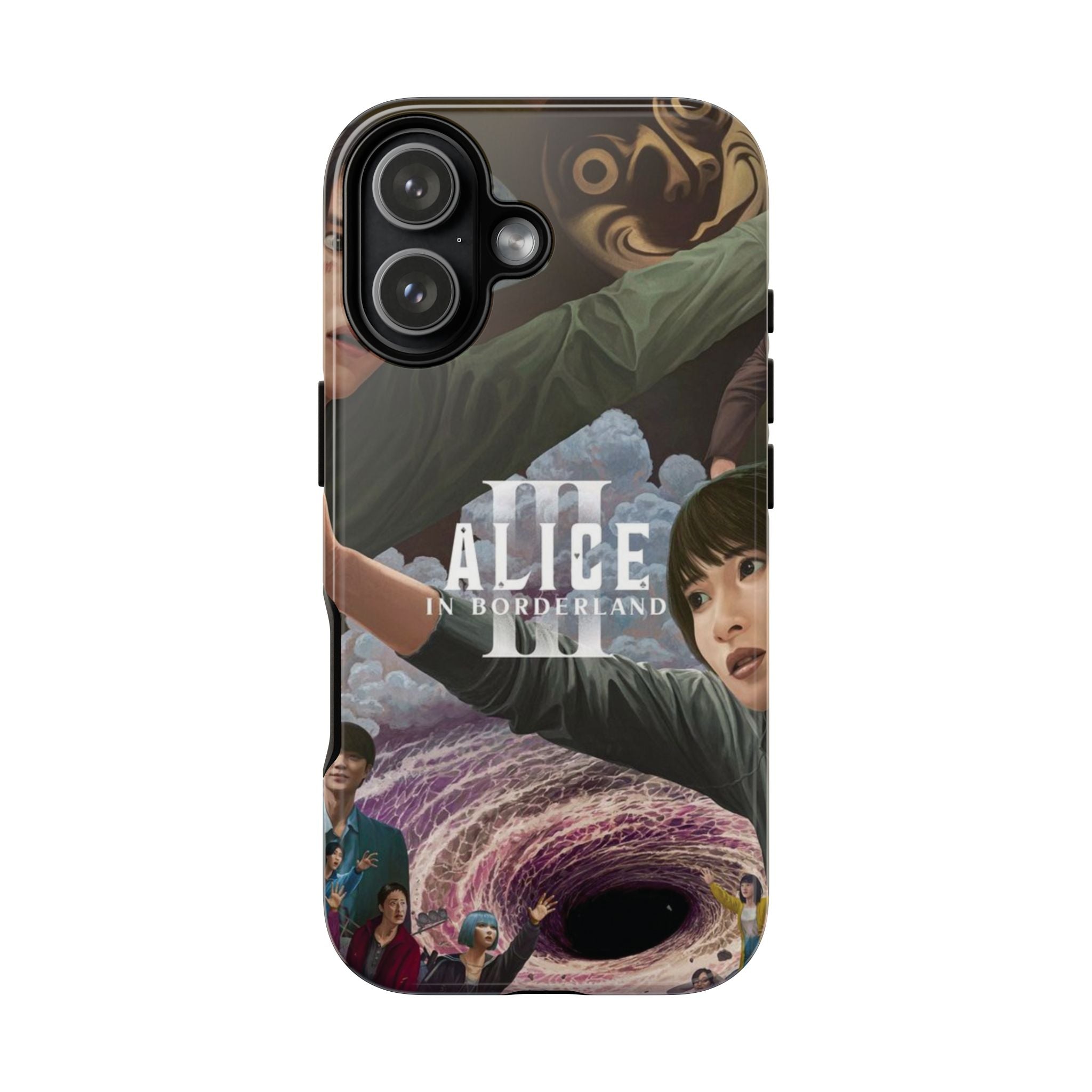 3 Style Alice in Borderland Inspire custom Anime Phone Case Collection for iPhone 17-11, Samsung S25-S21