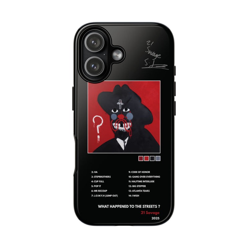 4 Style 21 Savage Rapper Inspire custom Artist Phone Case Collection for iPhone 17-11, Samsung S25-S21