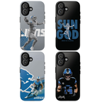 4 Style Amon-Ra St. Brown Football Player NFL Inspire custom Sport Phone Case Collection for iPhone 17-11, Samsung S25-S21