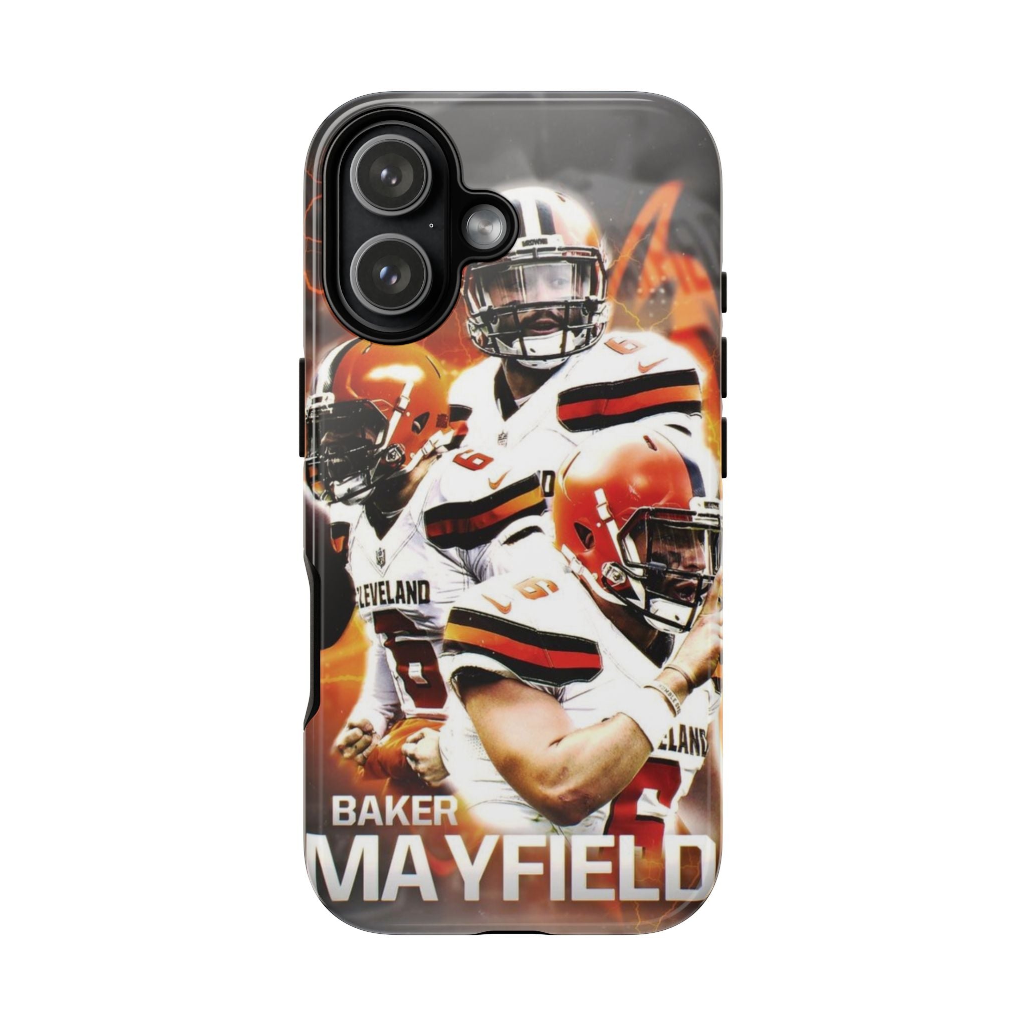 4 Style Baker Mayfield Football Player NFL Inspire custom Sport Phone Case Collection for iPhone 17-11, Samsung S25-S21