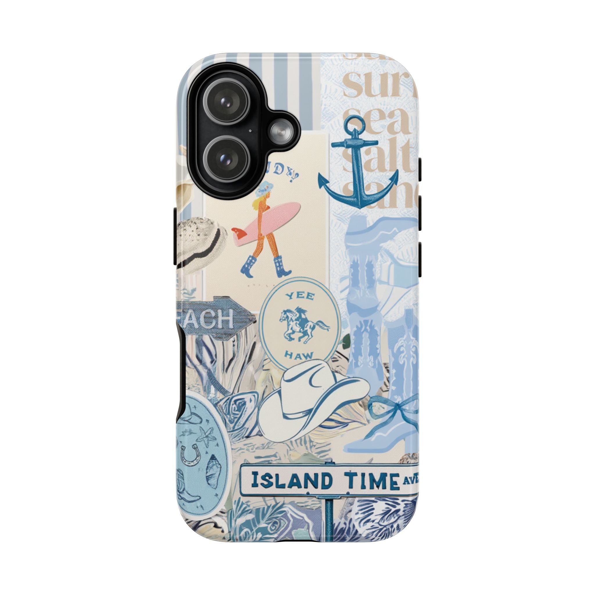 4 Style Blue Aesthetic Inspire custom Trendy Phone Case Collection for iPhone 17-11, Samsung S25-S21