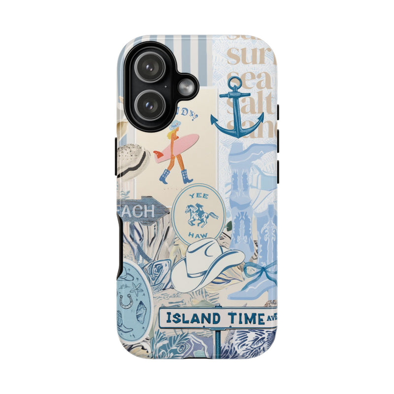 4 Style Blue Aesthetic Inspire custom Trendy Phone Case Collection for iPhone 17-11, Samsung S25-S21