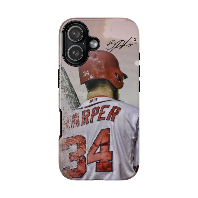 4 Style Bryce Harper Baseball Player MLB Inspire custom Sport Phone Case Collection for iPhone 17-11, Samsung S25-S21