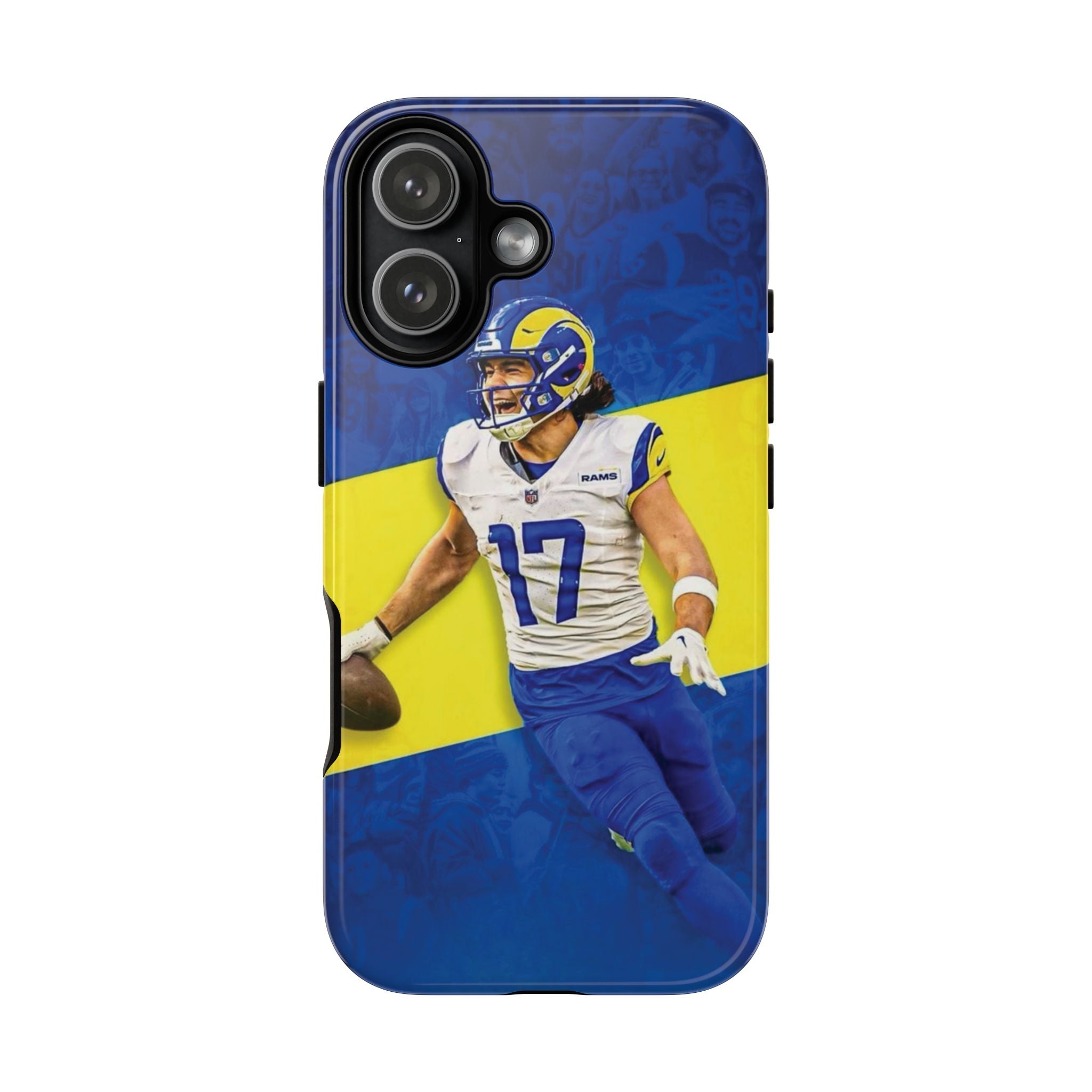 4 Style Puka Nacua Football Player Rams Inspire custom Sport Phone Case Collection for iPhone 17-11, Samsung S25-S21