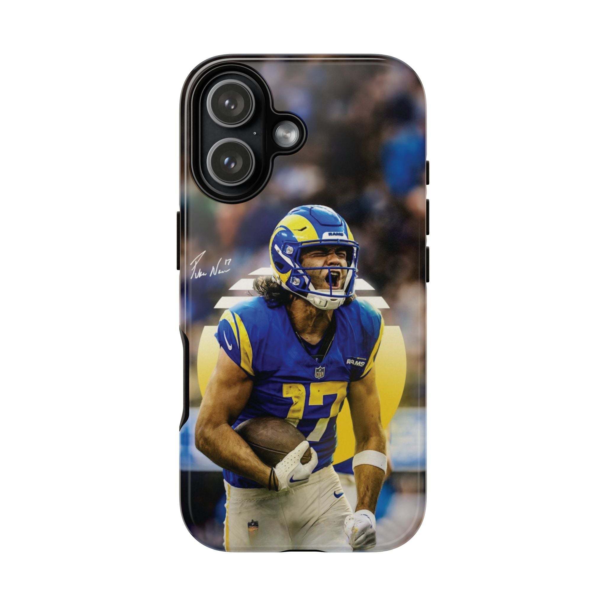 4 Style Puka Nacua Football Player Rams Inspire custom Sport Phone Case Collection for iPhone 17-11, Samsung S25-S21