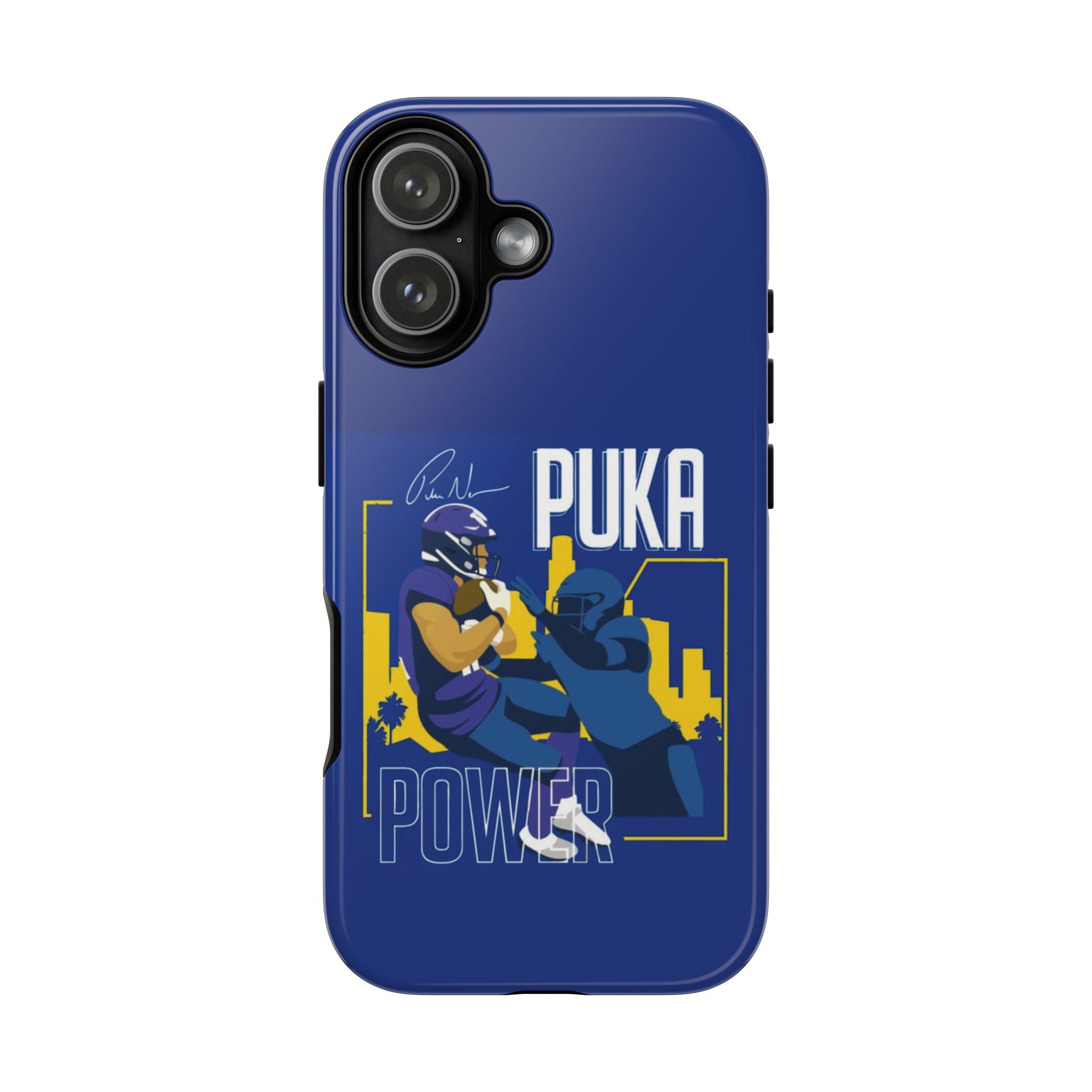 4 Style Puka Nacua Football Player Rams Inspire custom Sport Phone Case Collection for iPhone 17-11, Samsung S25-S21