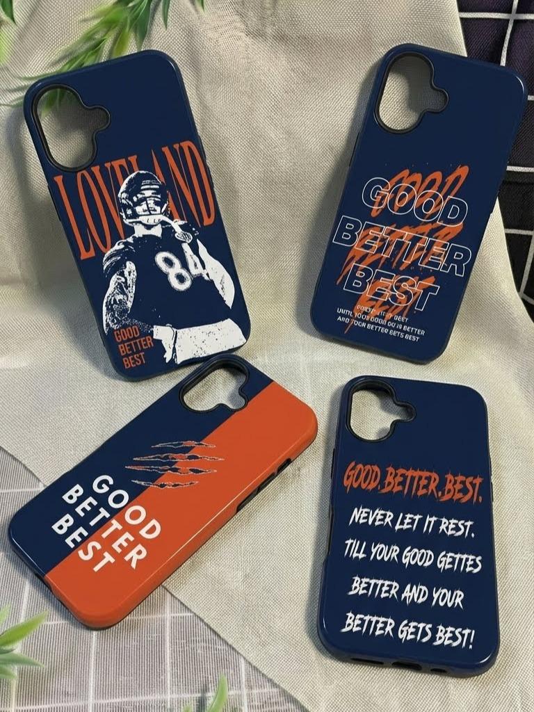 4 Style Good Better Best Football Player Inspire custom Sport Phone Case Collection for iPhone 17-11, Samsung S25-S21