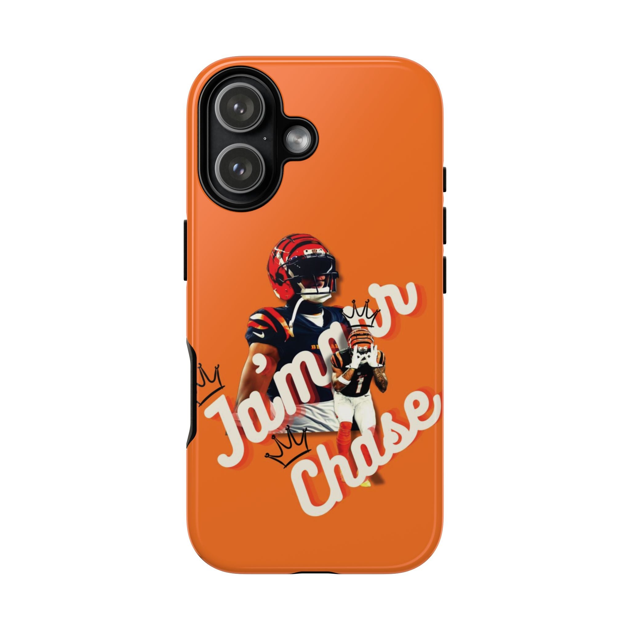 4 Style Ja'Marr Chase Football Player NFL Inspire custom Sport Phone Case Collection for iPhone 17-11, Samsung S25-S21