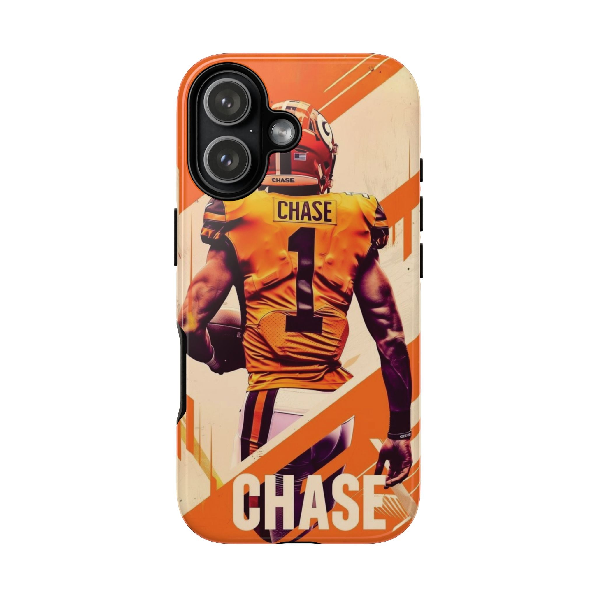 4 Style Ja'Marr Chase Football Player NFL Inspire custom Sport Phone Case Collection for iPhone 17-11, Samsung S25-S21