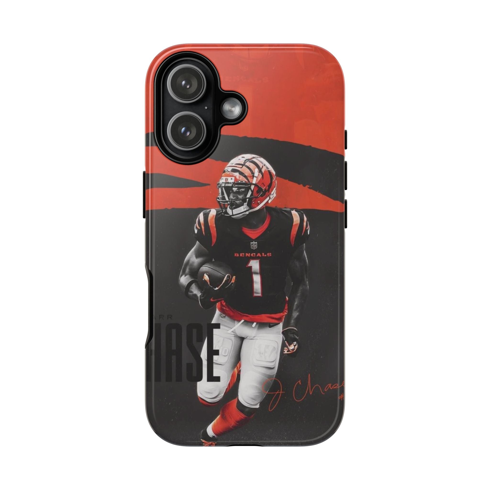 4 Style Ja'Marr Chase Football Player NFL Inspire custom Sport Phone Case Collection for iPhone 17-11, Samsung S25-S21