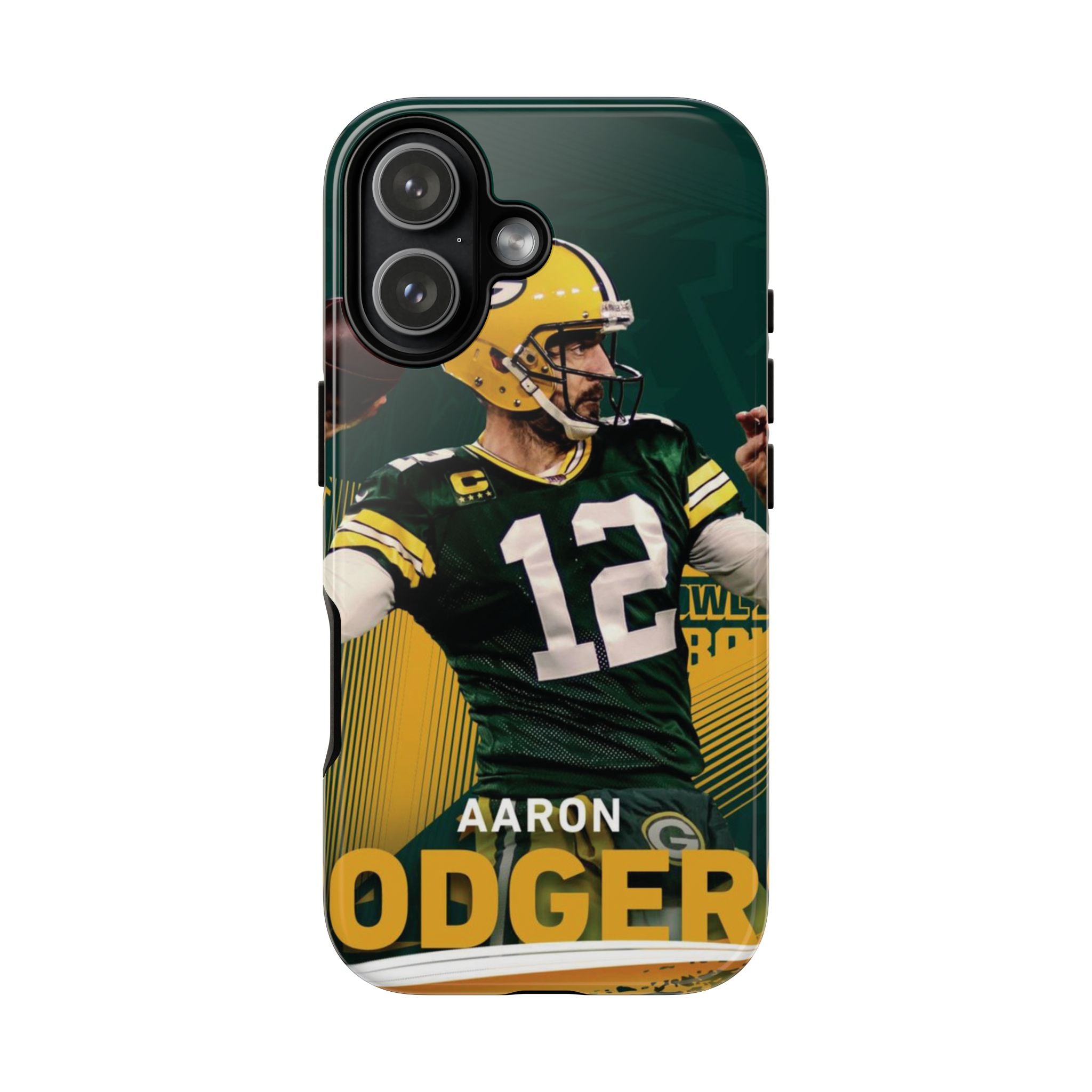 6 Style Aaron Rodgers Football Player NFL Inspire custom Sport Phone Case Collection for iPhone 17-11, Samsung S25-S21