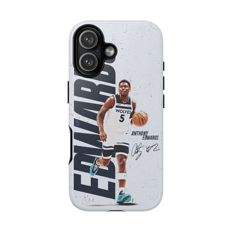 5 Style Anthony Edwards Basketball Player NBA Inspire custom Sport Phone Case Collection for iPhone 17-11, Samsung S25-S21
