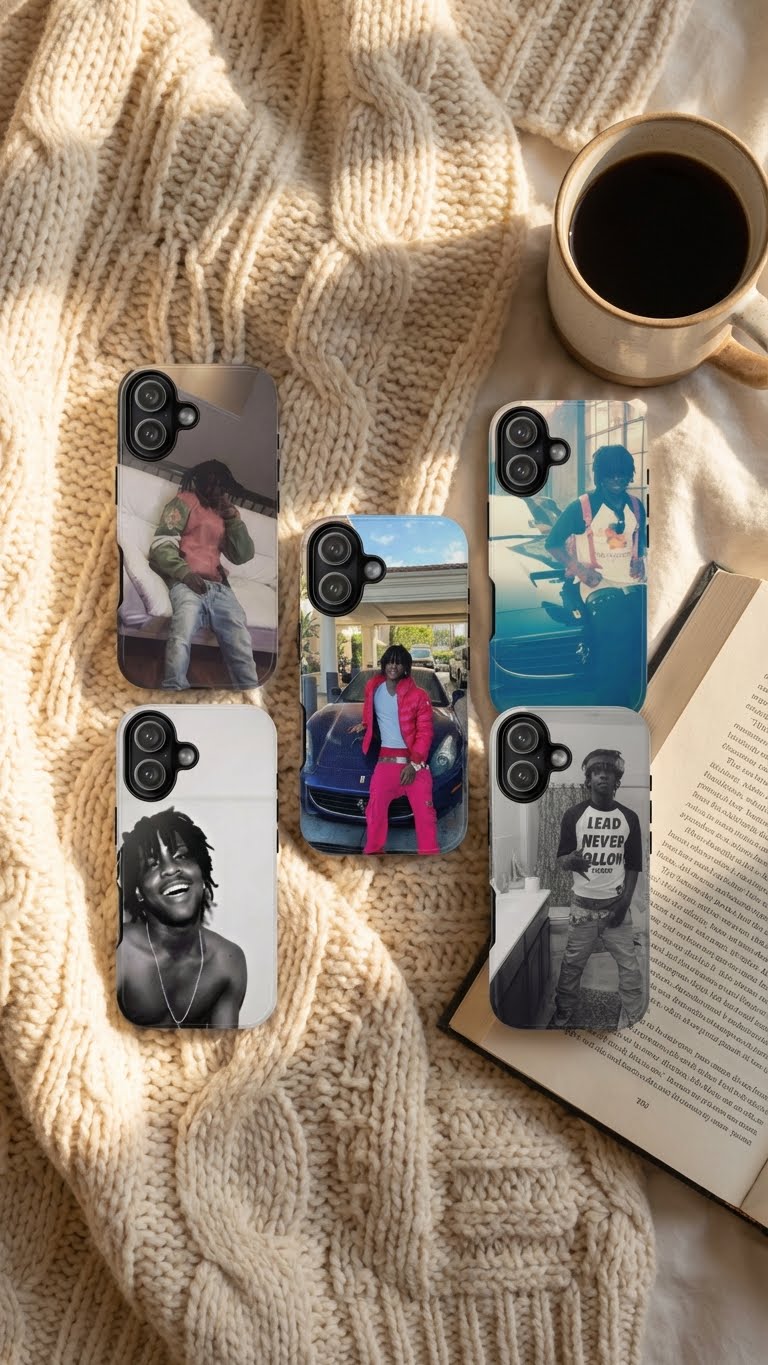6 Style Chief Keef Rapper Inspire custom Artist Phone Case Collection for iPhone 17-11, Samsung S25-S21