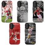 5 Style Christian McCaffrey Football Player NFL Inspire custom Sport Phone Case Collection for iPhone 17-11, Samsung S25-S21
