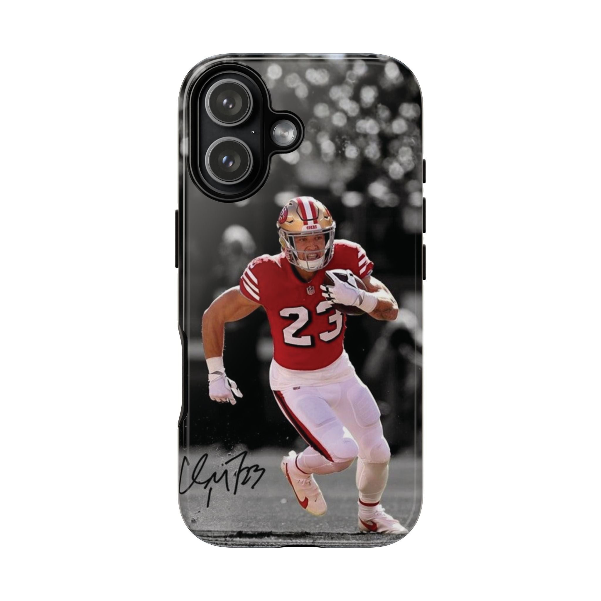 5 Style Christian McCaffrey Football Player NFL Inspire custom Sport Phone Case Collection for iPhone 17-11, Samsung S25-S21