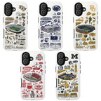 11 Style College Football Teams Inspire custom Sport Phone Case Collection for iPhone 17-11, Samsung S25-S21