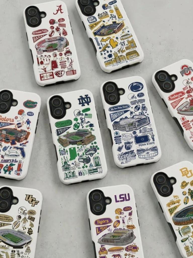 11 Style College Football Teams Inspire custom Sport Phone Case Collection for iPhone 17-11, Samsung S25-S21