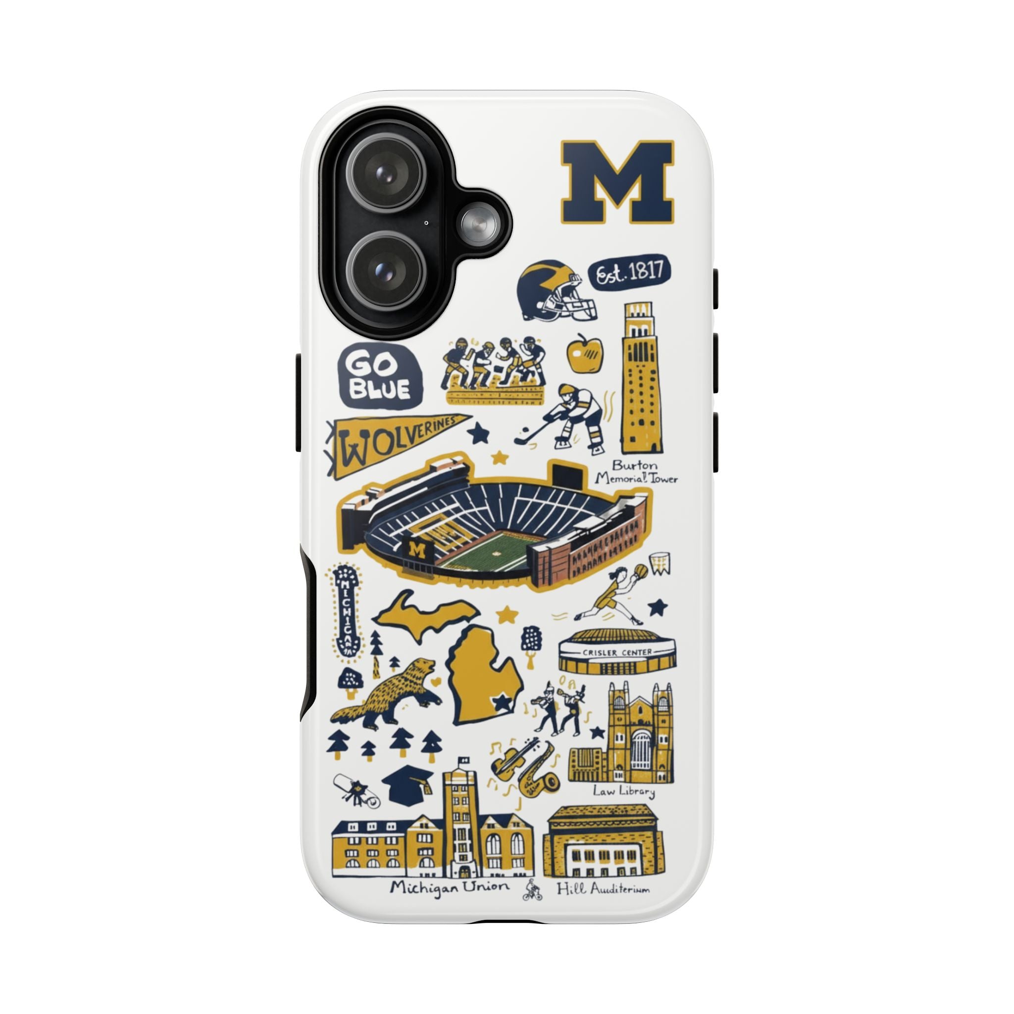 11 Style College Football Teams Inspire custom Sport Phone Case Collection for iPhone 17-11, Samsung S25-S21