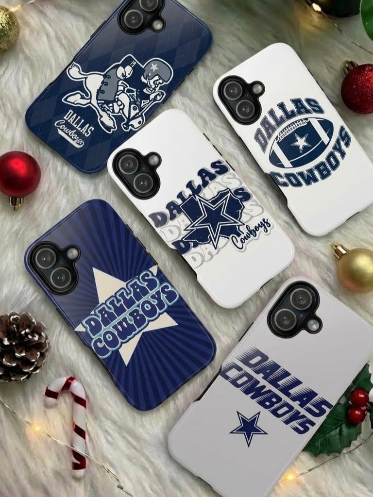 5 Style Dallas Cowboys Football Team NFL Inspire custom Sport Phone Case Collection for iPhone 17-11, Samsung S25-S21