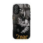 6 Style 2Pac Rapper Inspire custom Artist Phone Case Collection for iPhone 17-11, Samsung S25-S21