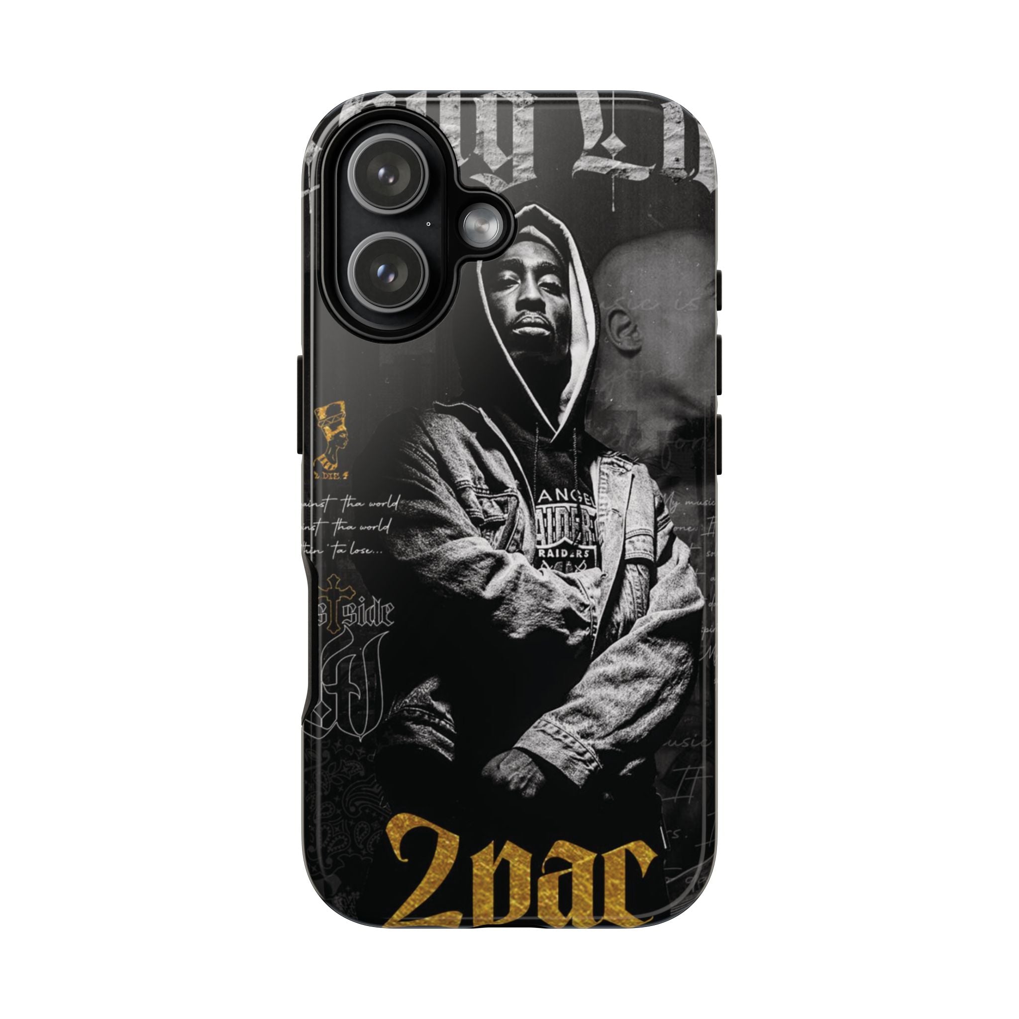 6 Style 2Pac Rapper Inspire custom Artist Phone Case Collection for iPhone 17-11, Samsung S25-S21