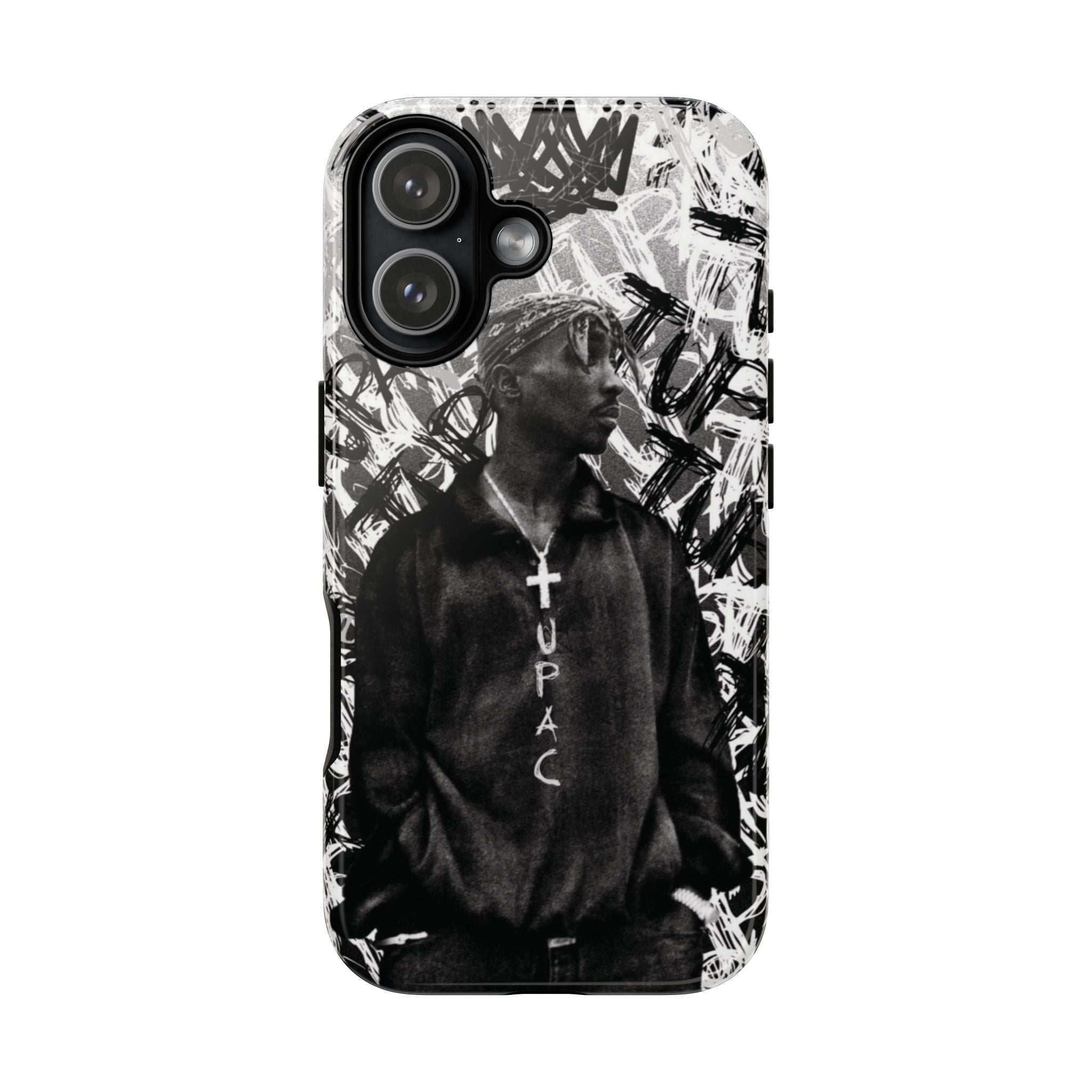 6 Style 2Pac Rapper Inspire custom Artist Phone Case Collection for iPhone 17-11, Samsung S25-S21