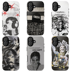 6 Style A$AP Rocky Rapper Inspire custom Artist Phone Case Collection for iPhone 17-11, Samsung S25-S21