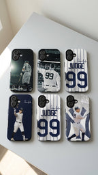6 Style Aaron Judge Baseball Player MLB Inspire custom Sport Phone Case Collection for iPhone 17-11, Samsung S25-S21
