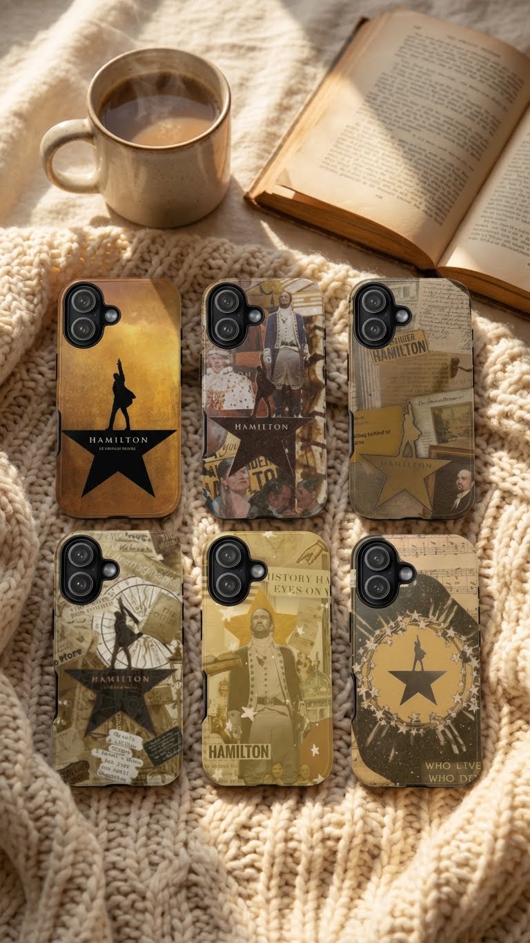 6 Style Alexander Hamilton Hamilton Musical Inspire custom Artist Phone Case Collection for iPhone 17-11, Samsung S25-S21