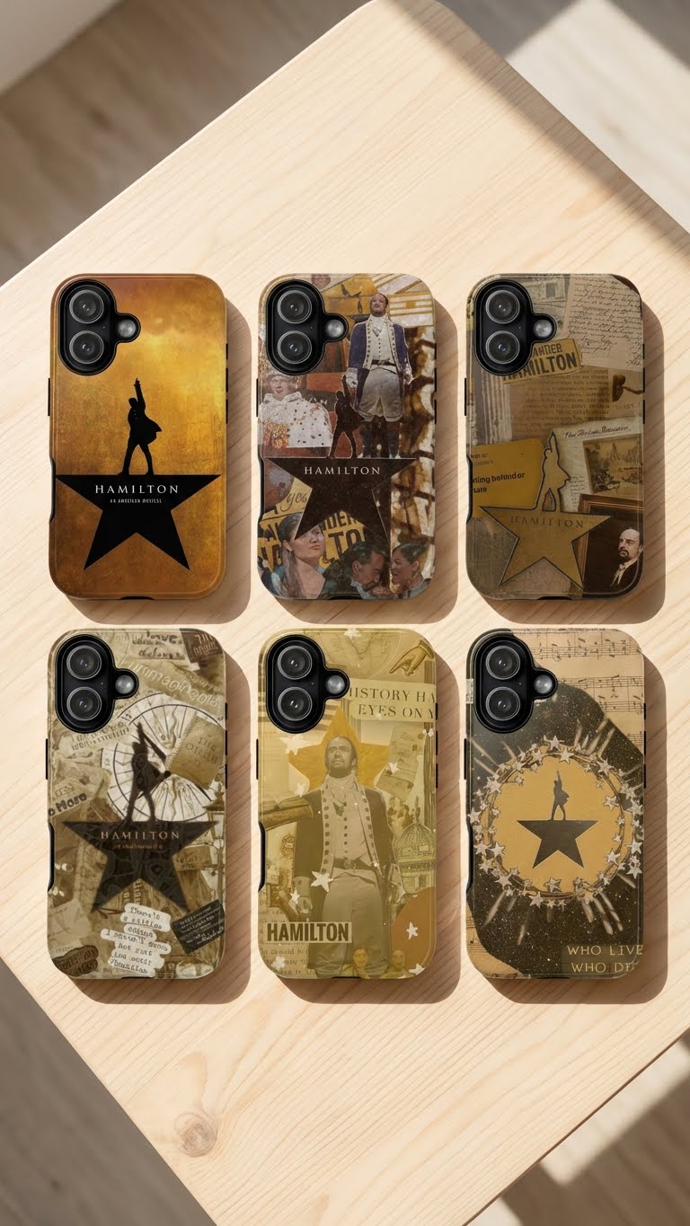 6 Style Alexander Hamilton Hamilton Musical Inspire custom Artist Phone Case Collection for iPhone 17-11, Samsung S25-S21