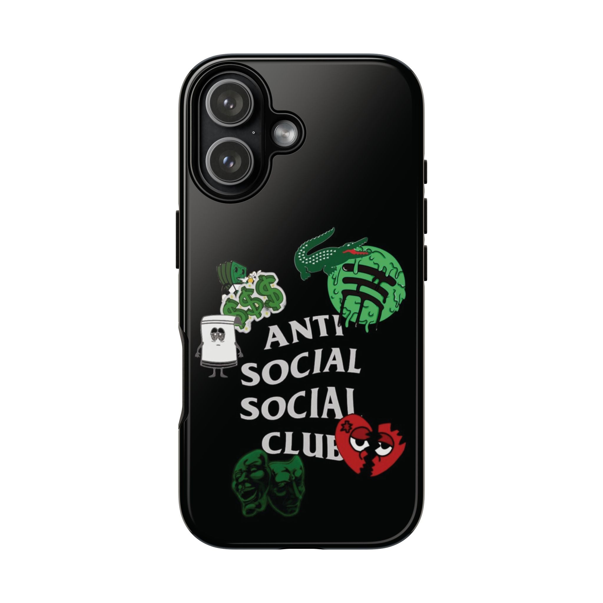 6 Style Anti Social Social Club Inspire custom Trendy Phone Case Collection for iPhone 17-11, Samsung S25-S21