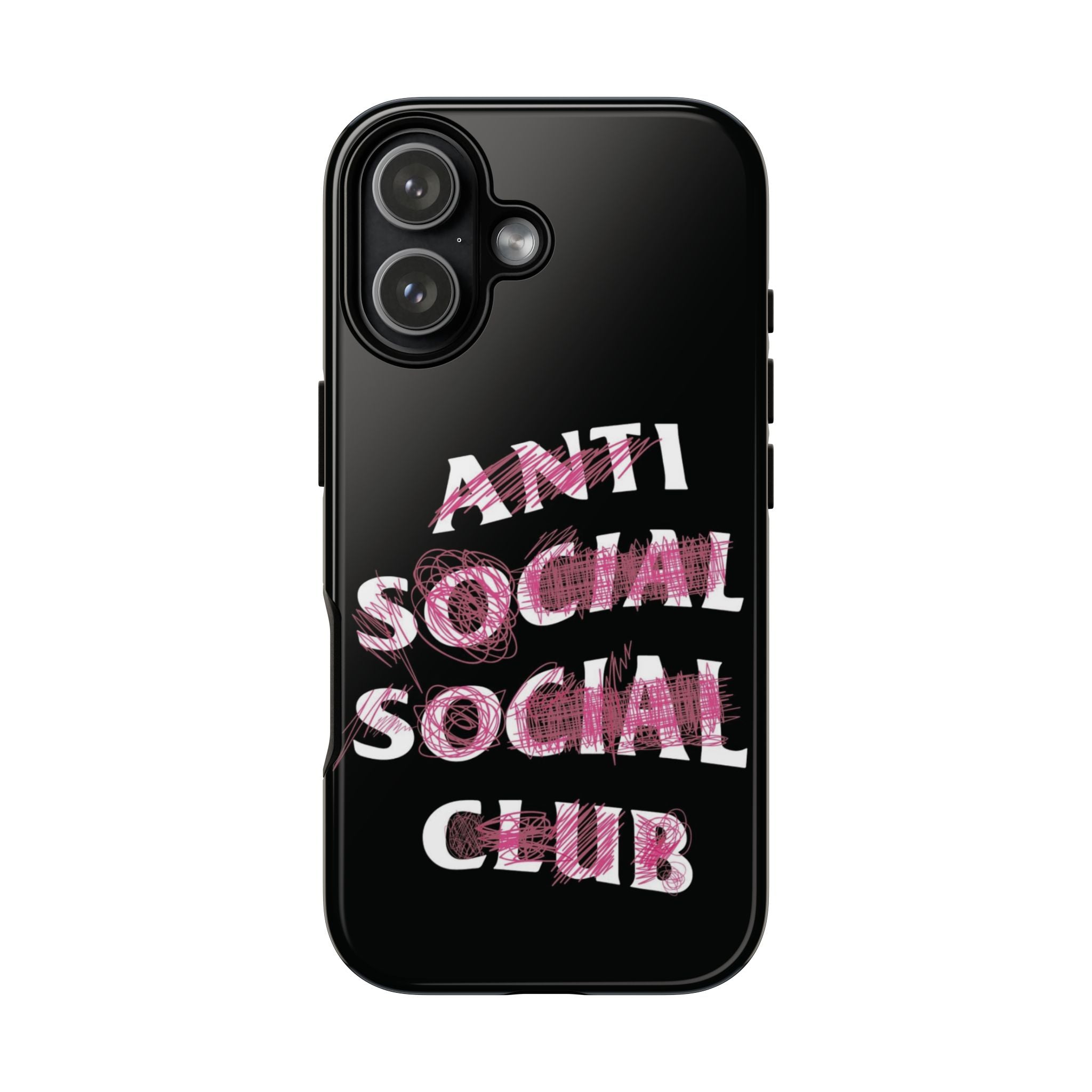 6 Style Anti Social Social Club Inspire custom Trendy Phone Case Collection for iPhone 17-11, Samsung S25-S21