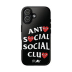 6 Style Anti Social Social Club Inspire custom Trendy Phone Case Collection for iPhone 17-11, Samsung S25-S21