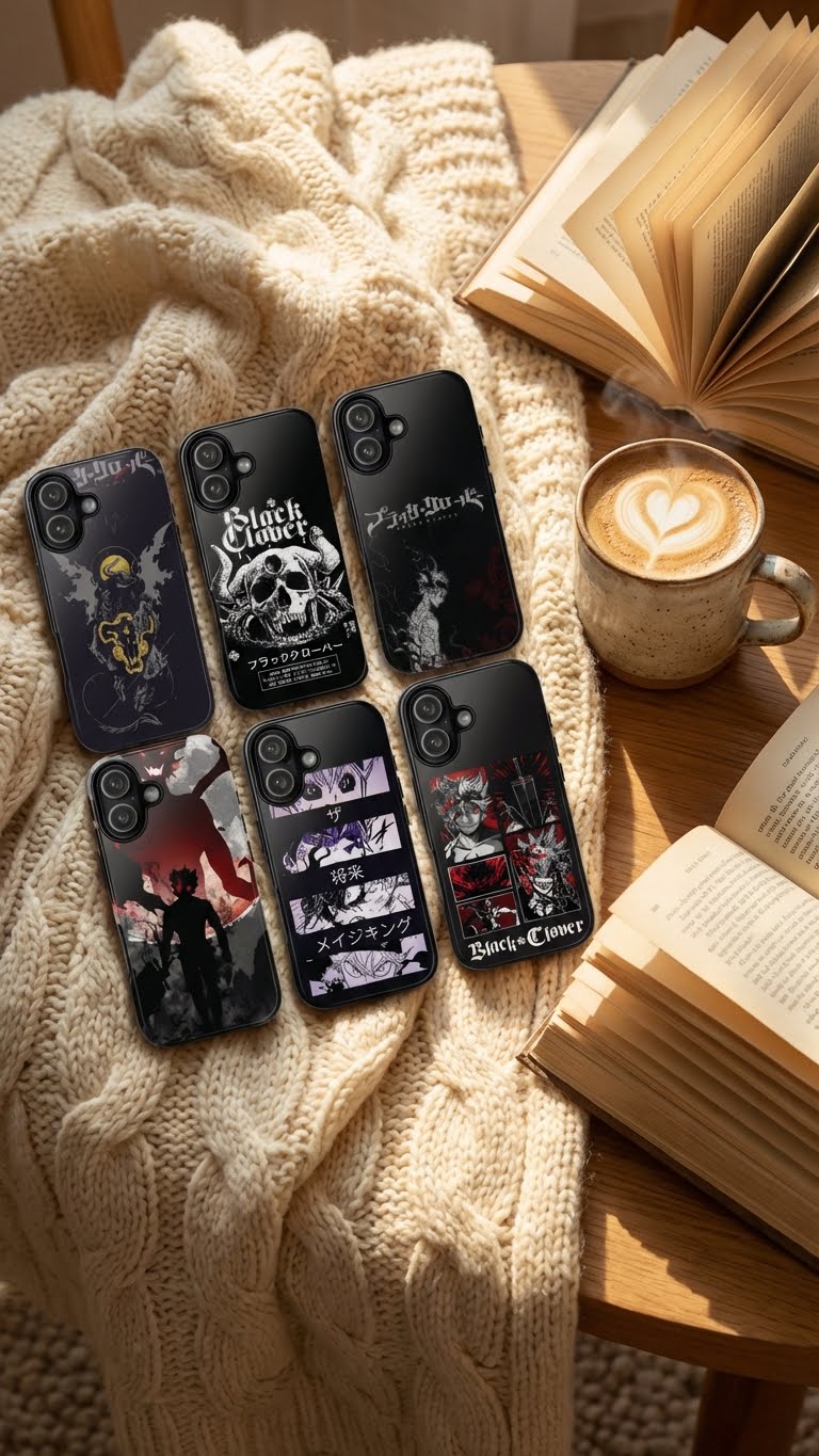 6 Style Asta & Yuno Black Clover Inspire custom Anime Phone Case Collection for iPhone 17-11, Samsung S25-S21