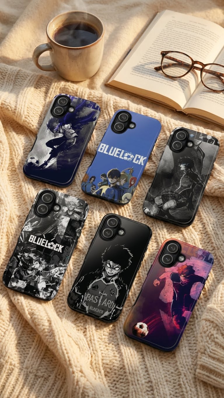 6 Style Blue Lock Characters Inspire custom Anime Phone Case Collection for iPhone 17-11, Samsung S25-S21