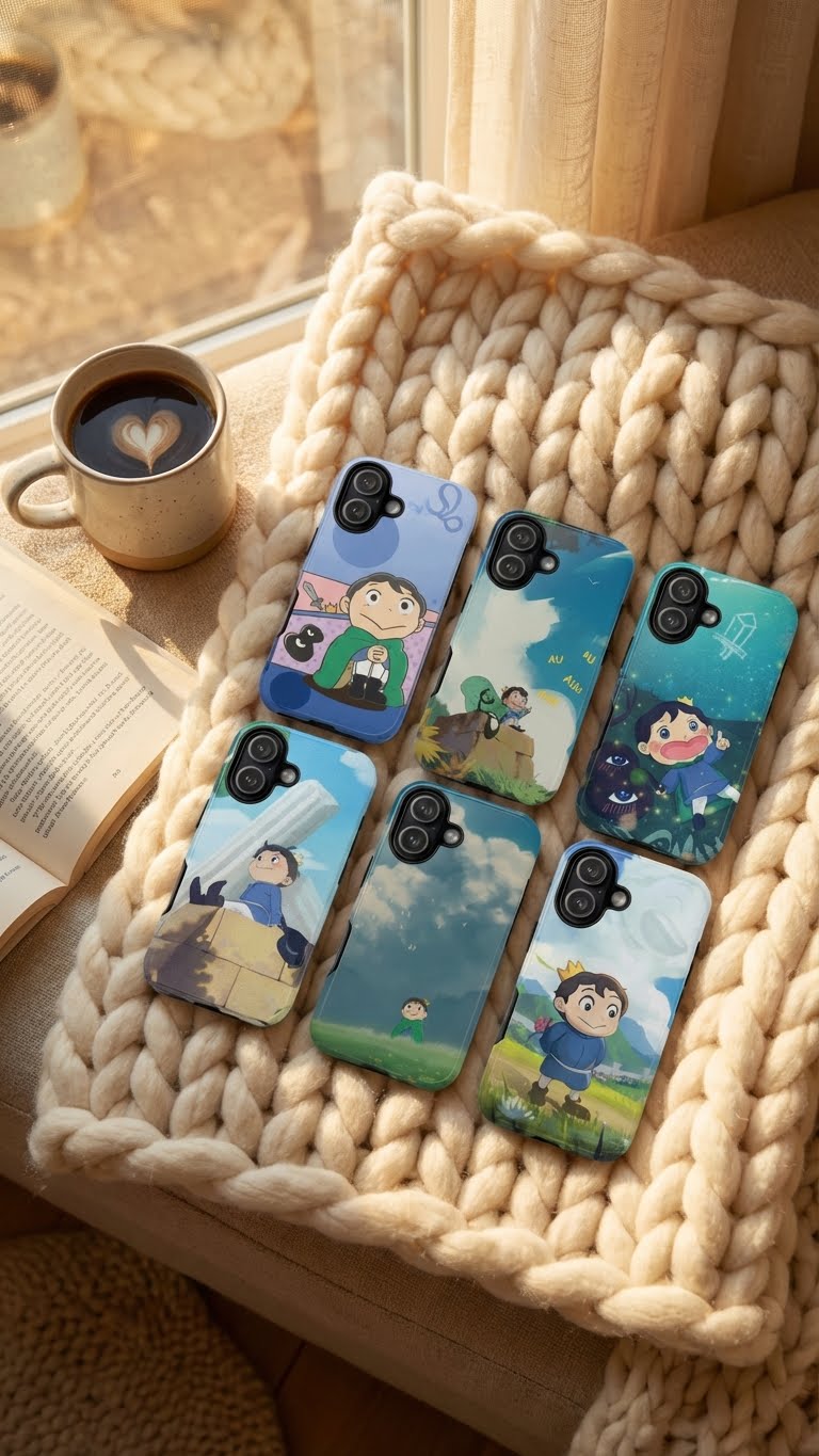 6 Style Boji King Of Rank Inspire custom Anime Phone Case Collection for iPhone 17-11, Samsung S25-S21