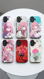 6 Style Bocchi the Rock Inspire custom Anime Phone Case Collection for iPhone 17-11, Samsung S25-S21