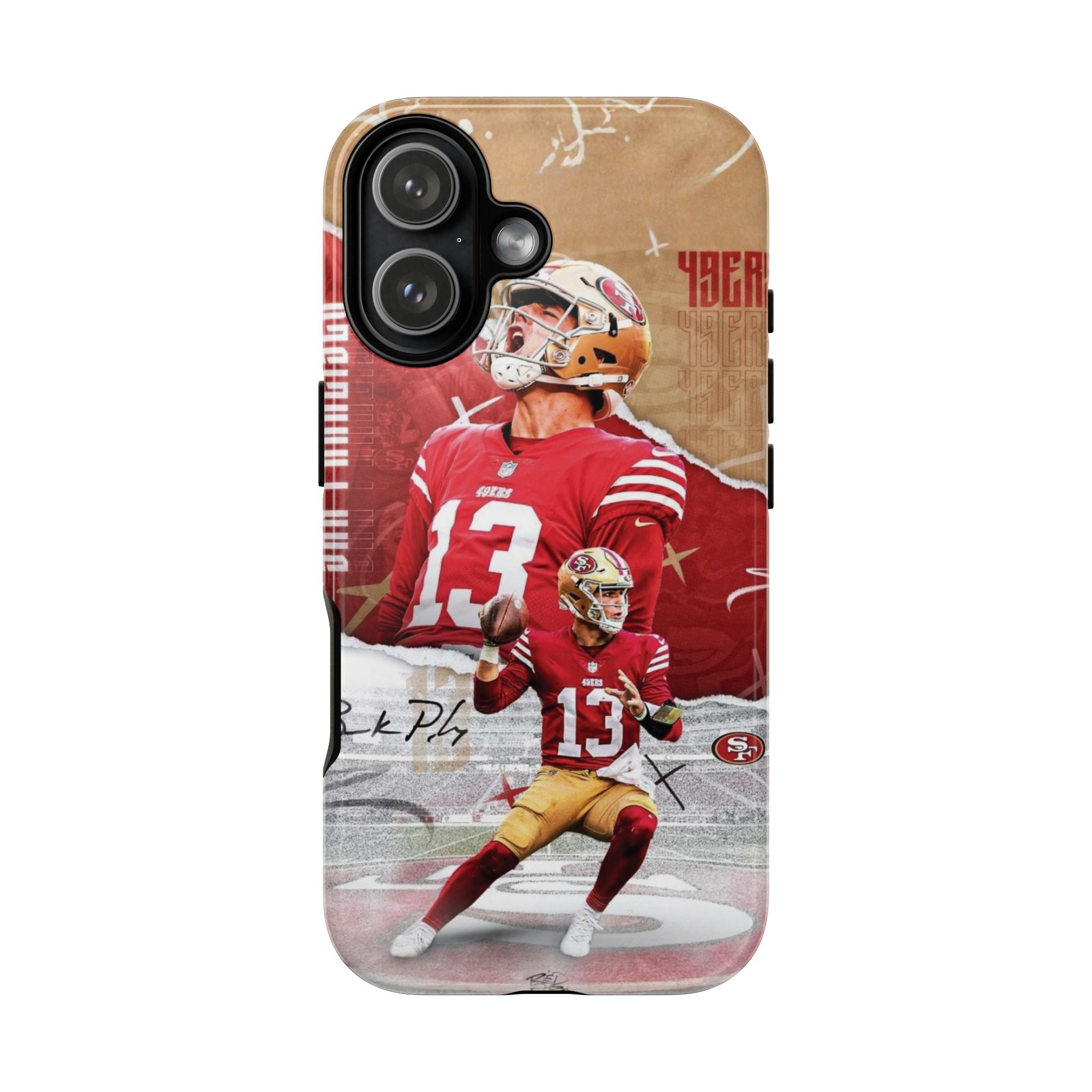 6 Style Brock Purdy Football Player NFL Inspire custom Sport Phone Case Collection for iPhone 17-11, Samsung S25-S21