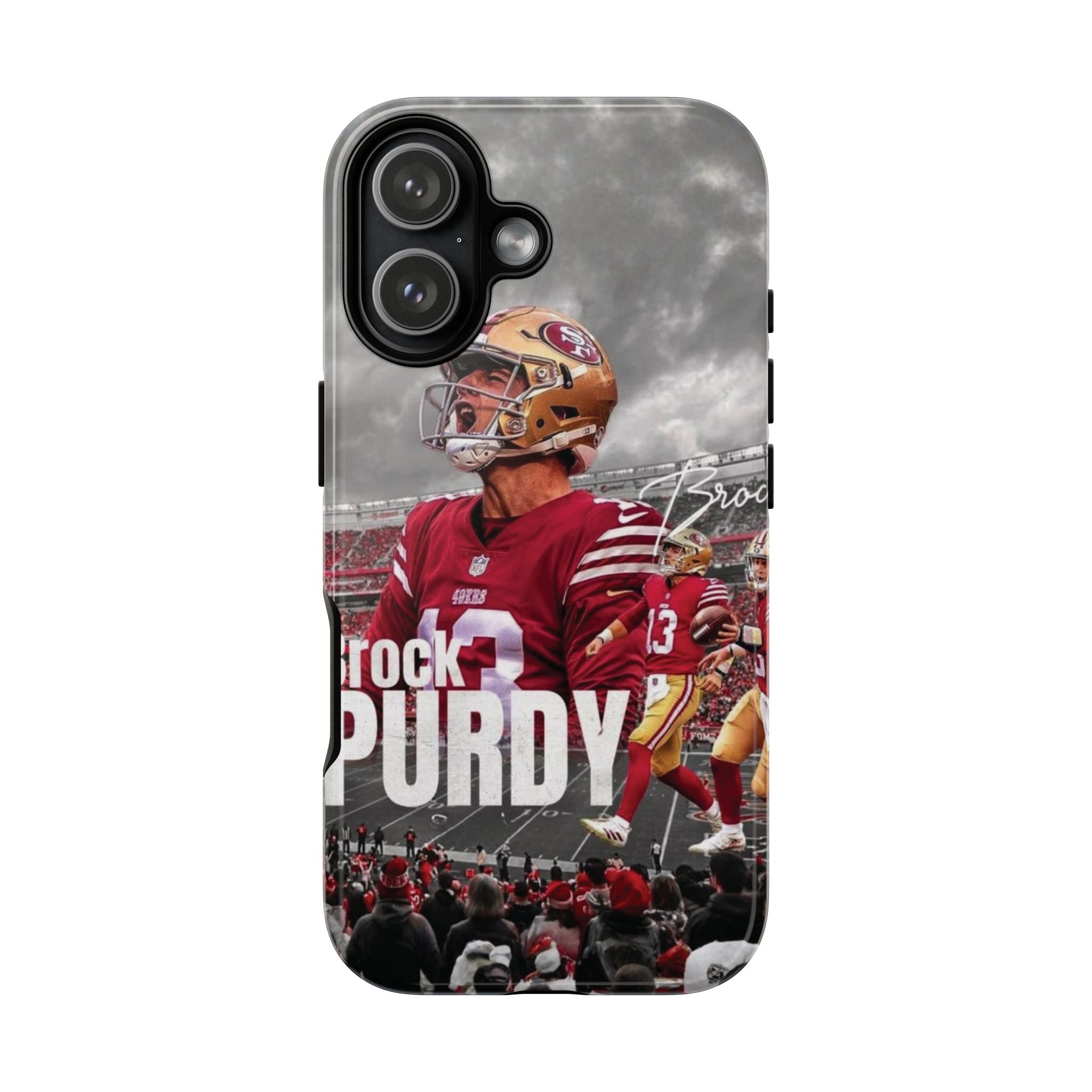 6 Style Brock Purdy Football Player NFL Inspire custom Sport Phone Case Collection for iPhone 17-11, Samsung S25-S21
