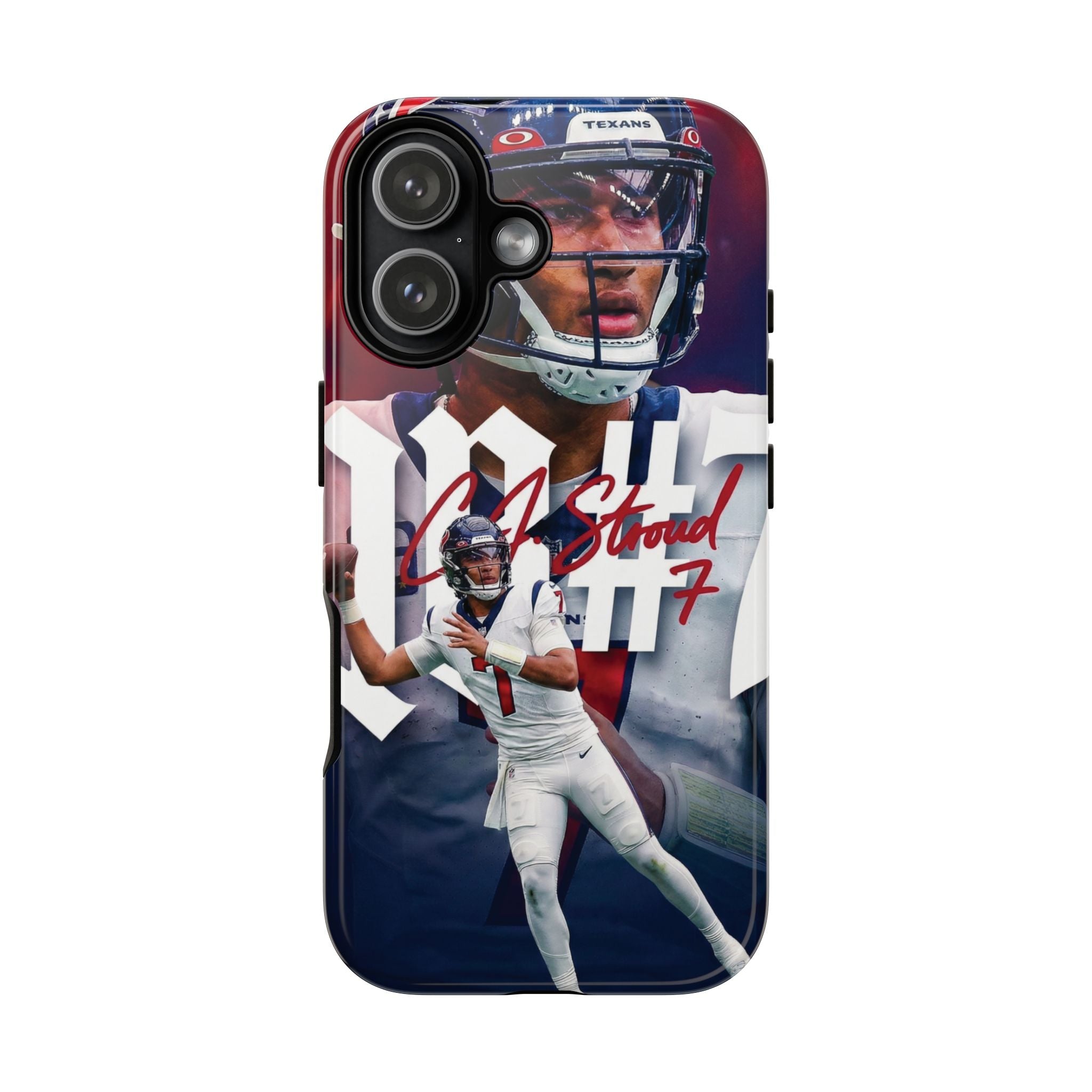6 Style C.J. Stroud Football Player Houston Texans Inspire custom Sport Phone Case Collection for iPhone 17-11, Samsung S25-S21