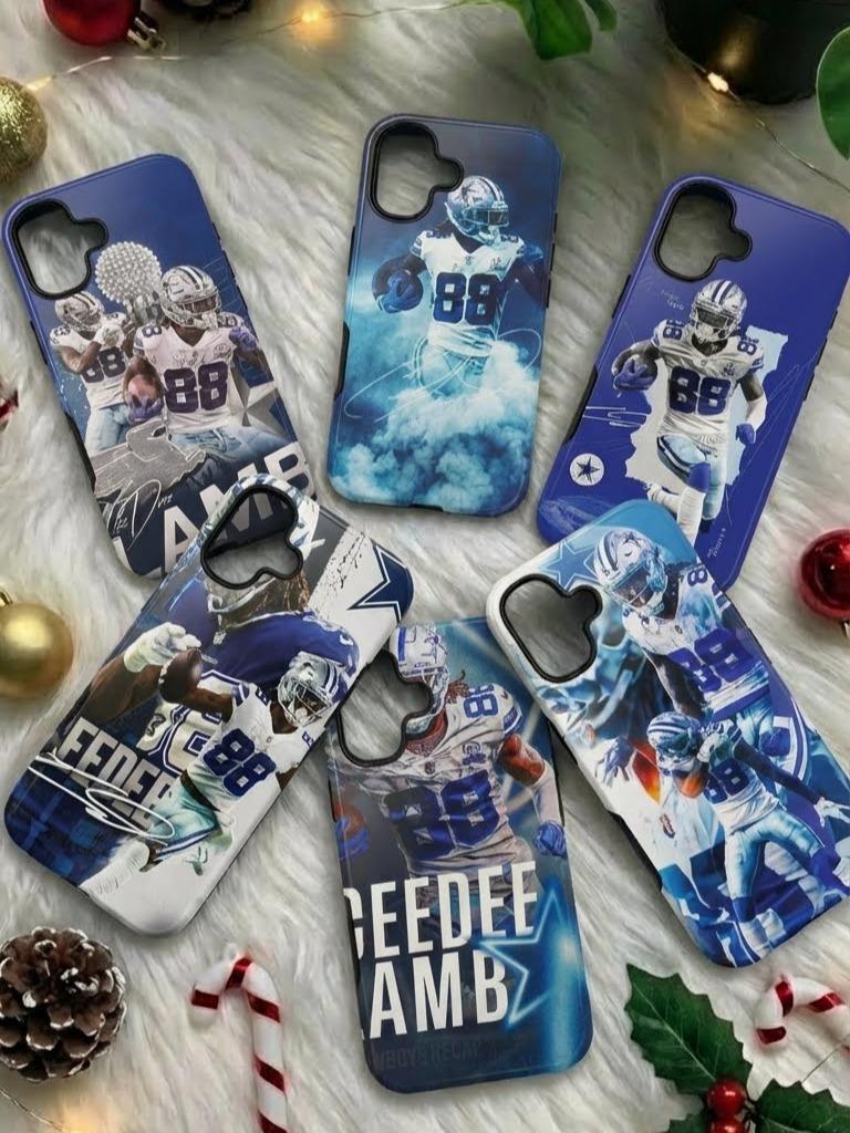 6 Style CeeDee Lamb Football Player Dallas Cowboys Inspire custom Sport Phone Case Collection for iPhone 17-11, Samsung S25-S21