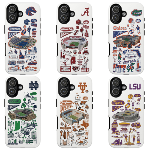 11 Style College Football Teams Inspire custom Sport Phone Case Collection for iPhone 17-11, Samsung S25-S21