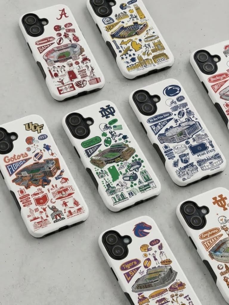 11 Style College Football Teams Inspire custom Sport Phone Case Collection for iPhone 17-11, Samsung S25-S21