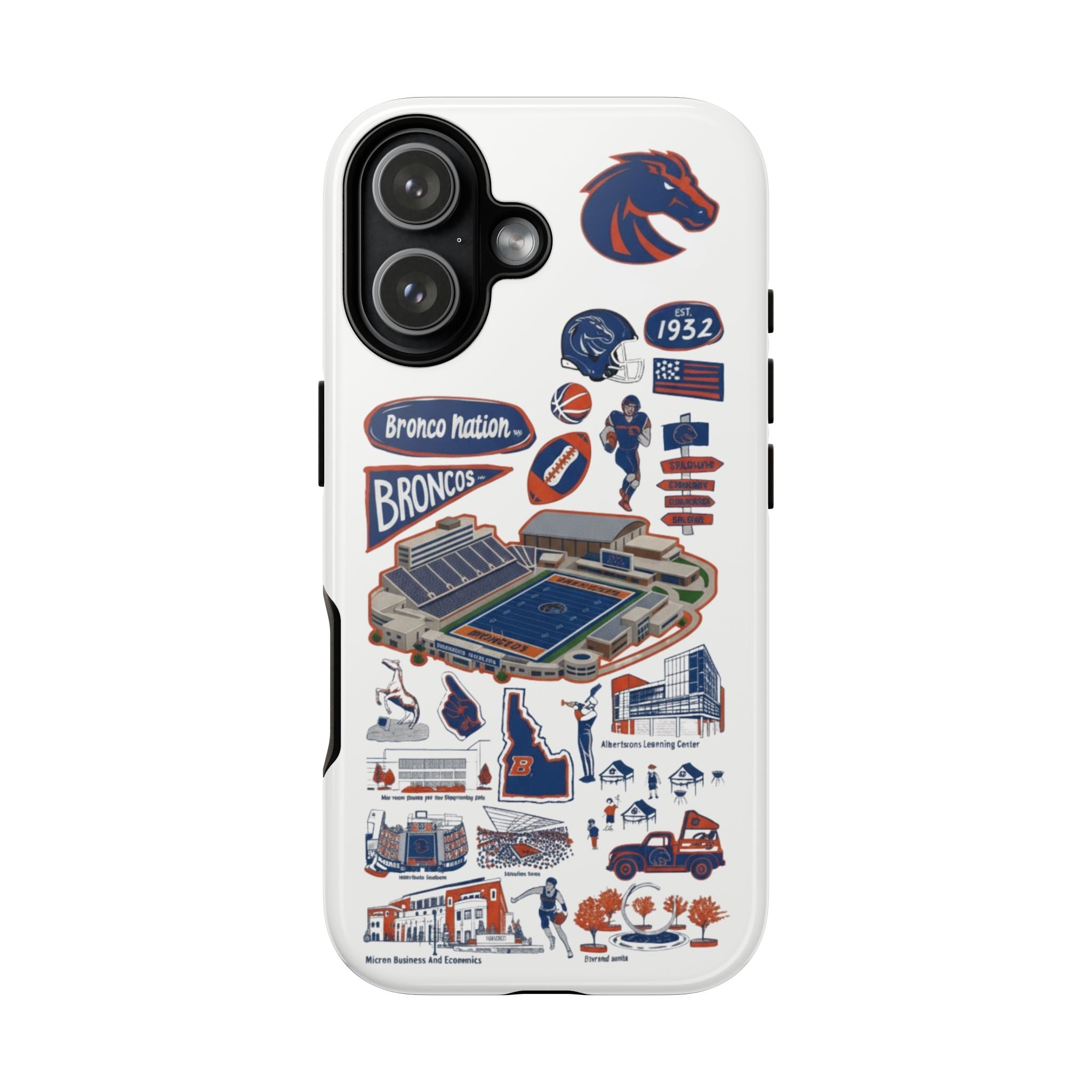 11 Style College Football Teams Inspire custom Sport Phone Case Collection for iPhone 17-11, Samsung S25-S21